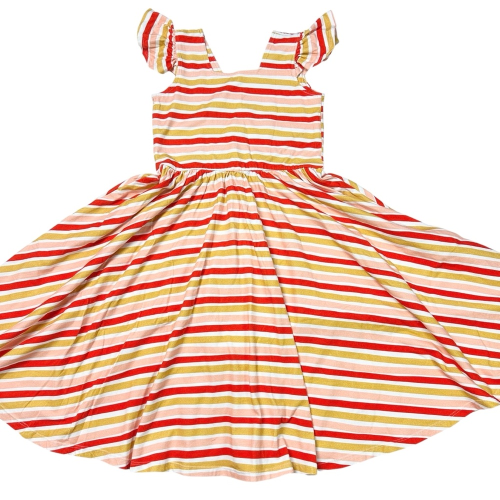 Alice + Ames Girls Fall Stripe Twirl Dress size 10